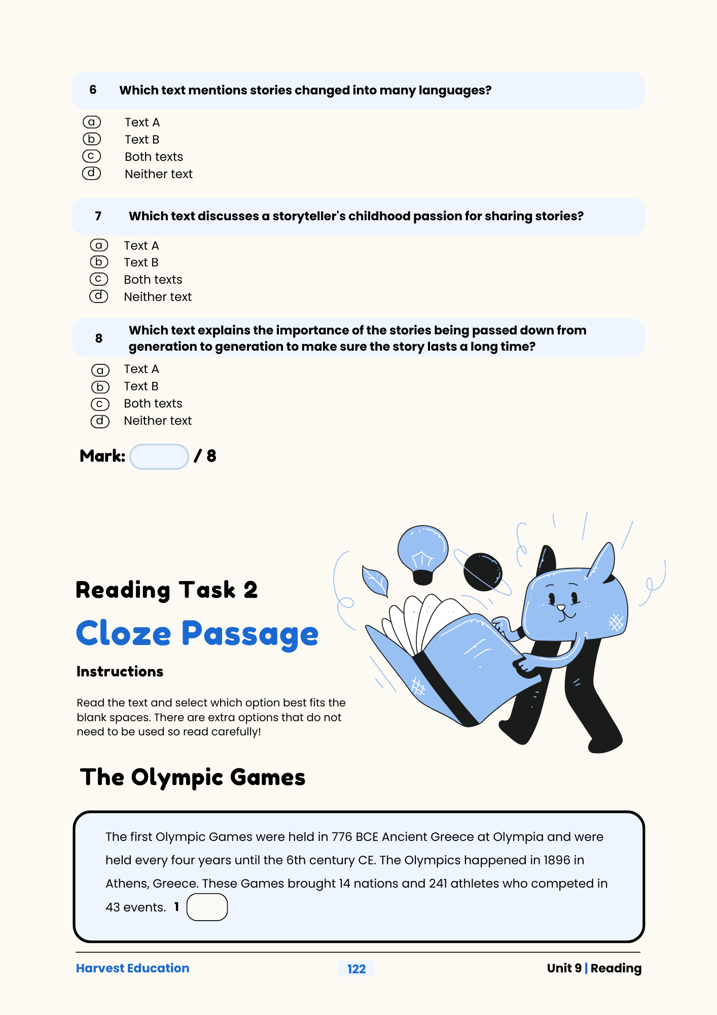 Harvest Education Year 3 Accelerated English Workbook 1