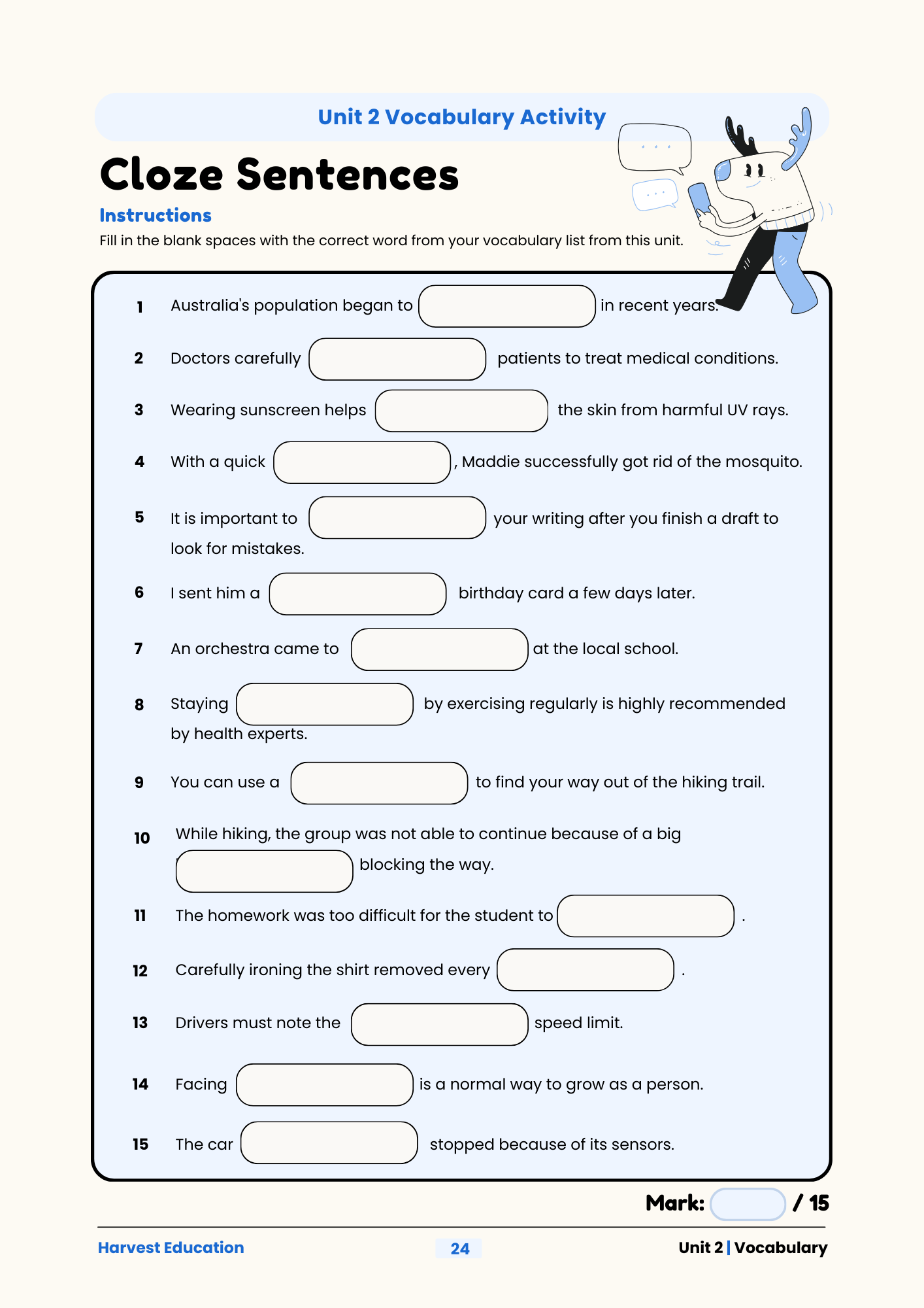 Harvest Education Year 3 Accelerated English Workbook 2