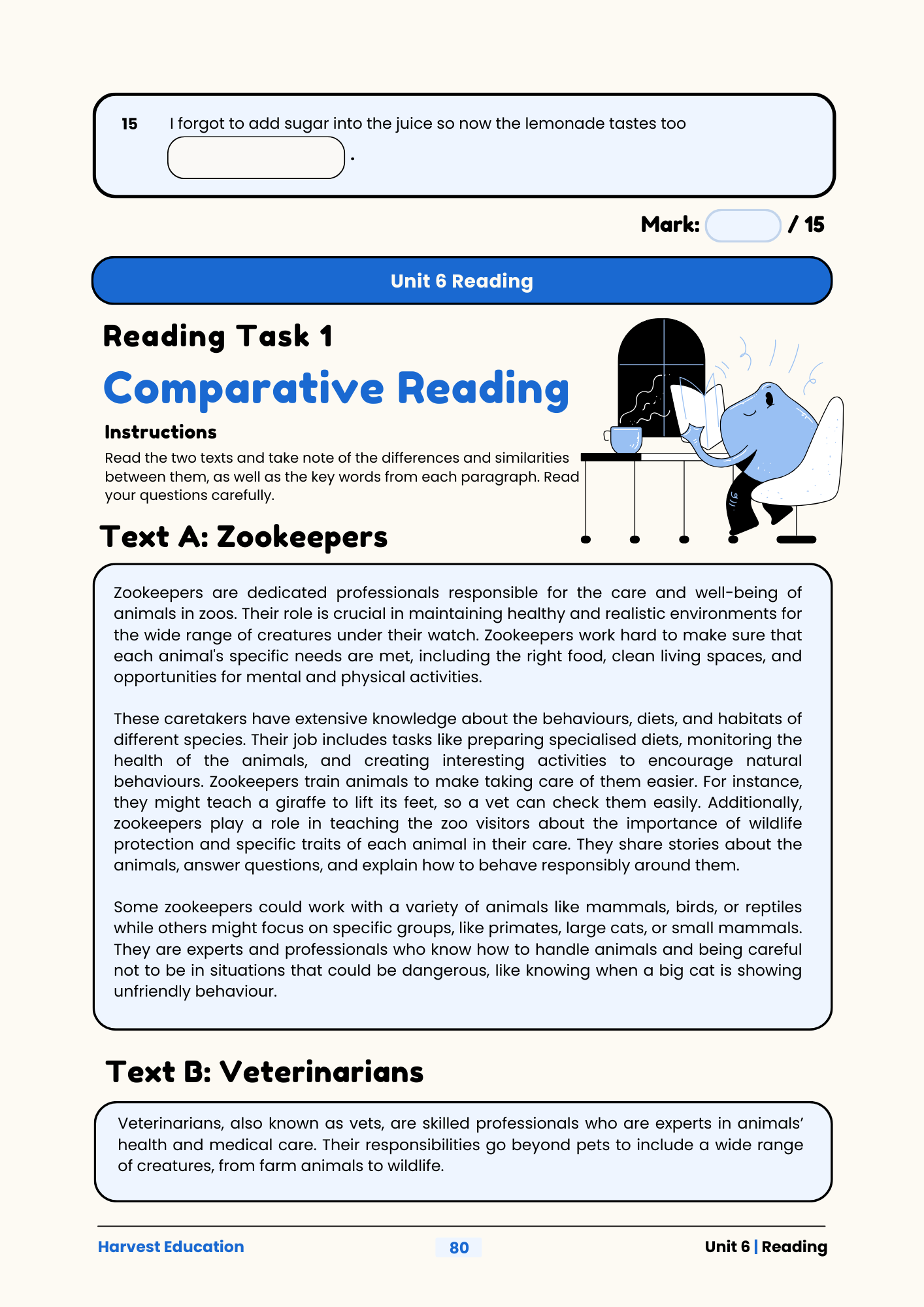 Harvest Education Year 3 Accelerated English Workbook 1