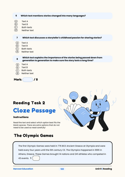 Harvest Education Year 3 Accelerated English Workbook 1