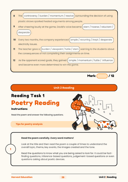 Harvest Education Year 5 Accelerated English Workbook Preview 1