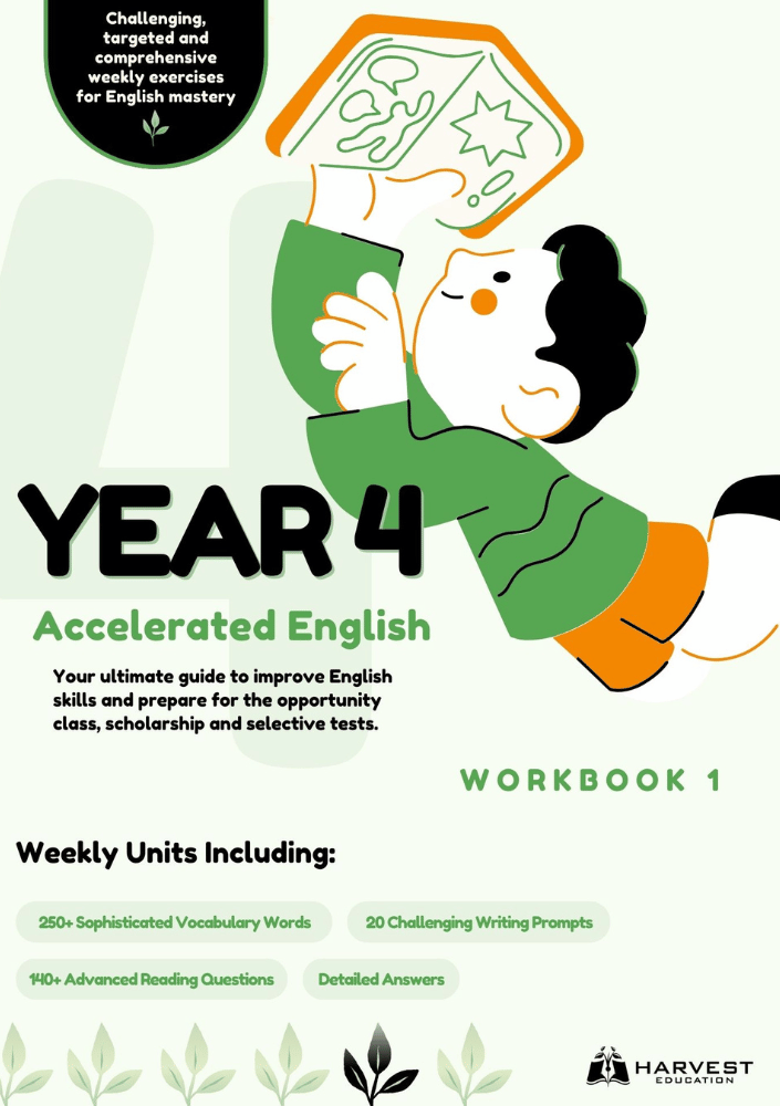 Harvest Education Year 4 Accelerated English Workbook