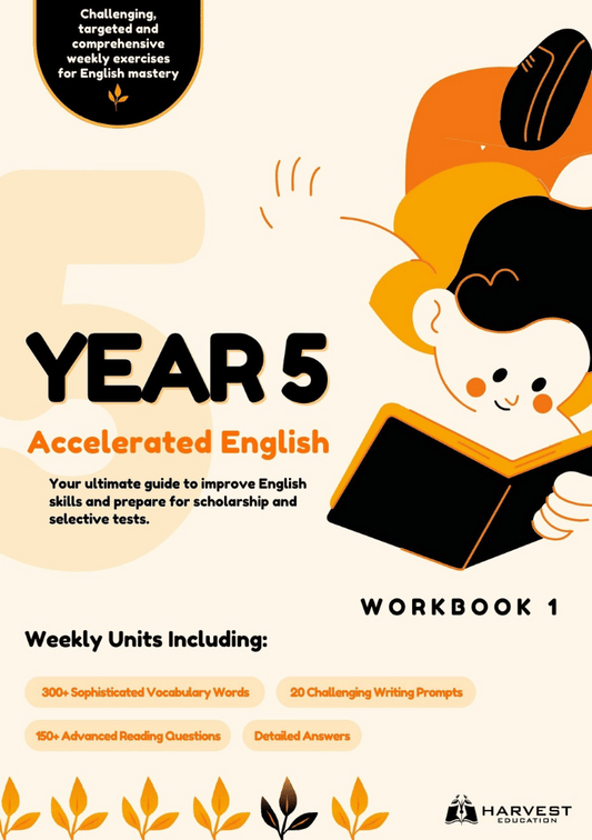 Harvest Education Year 5 Accelerated English Workbook