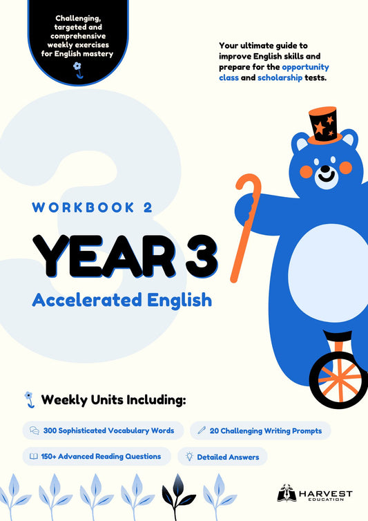 Harvest Education Year 3 Accelerated English Workbook 2