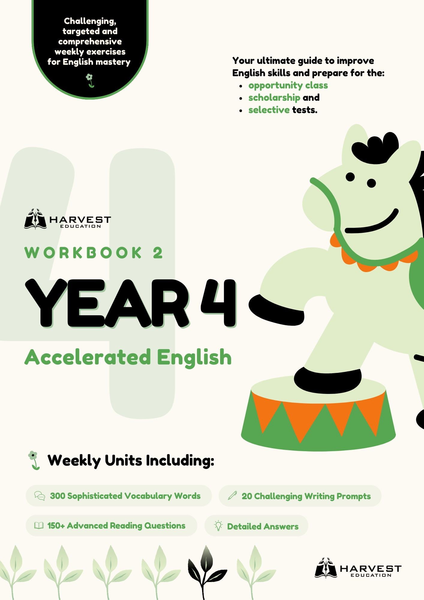 Harvest Education Year 4 Accelerated English Workbook 2